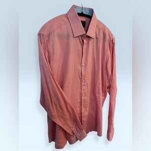 Jared Lang Coral Dress Shirt